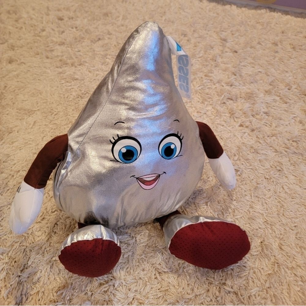 Hershey Kisses Silver Kiss Girl Stuffed Plush 26" Candy Chocolate Hershey Kiss